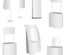 Different Display panels design elements vector 02