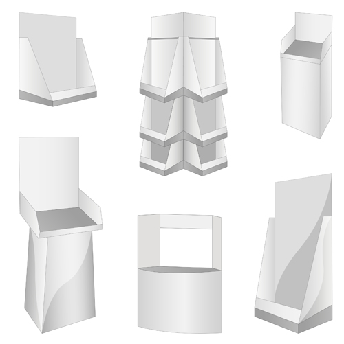 Different Display panels design elements vector 04