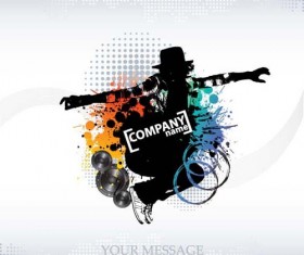 Set of Flyer music party design elements vector 05