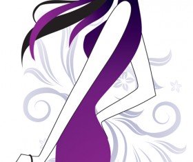 Stylish Girls vector material set 03