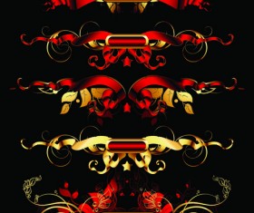 luxurious Gold design elements vector labels 02