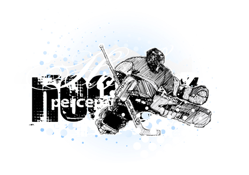 Set of Hockey design elements vector 04