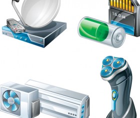 Different Appliances Icon vector set 04