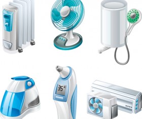 Different Appliances Icon vector set 05