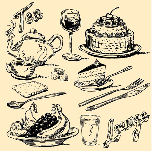 Free Vector  Pack of vintage objects sketches