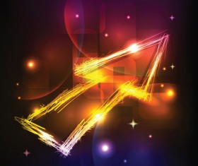 Neon light Illustrations vector set 02