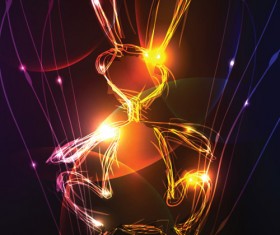 Neon light Illustrations vector set 05