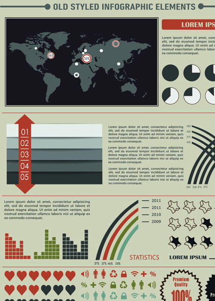 Business Infographic and diagram vector graphics 05