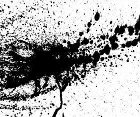 Elements of Ink splash background vector set 02