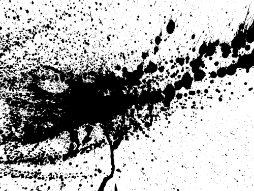 Elements of Ink splash background vector set 02 free download
