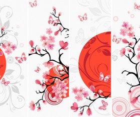 Japan style elements vector graphics 05
