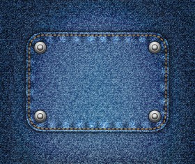 Jeans fabric vector backgrounds art 01