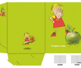 Set of Layout Packing box design elements vector 02