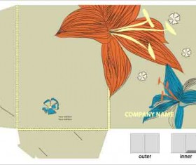 Set of Layout Packing box design elements vector 03