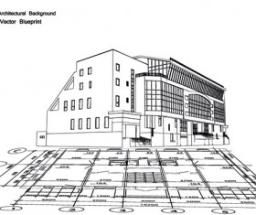 Set Layout of the building design vector graphics 01