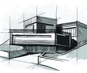 Set of Layout of the building design vector 03