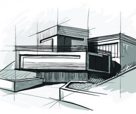 Set of Layout of the building design vector 05