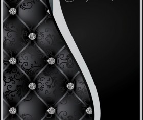 Luxury floral pattern background vector set 01