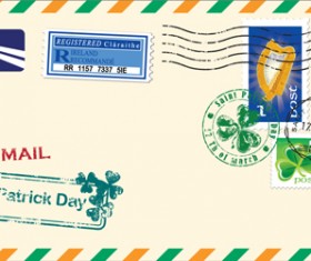 Vector Mail envelope elements set 01