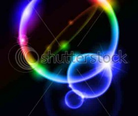 Neon glitter background vector set 01
