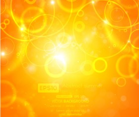 Sparkling Orange backgrounds vector graphics 05