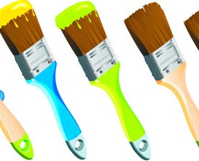 Colorful Paint elements art vector 07