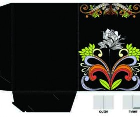 Exquisite of Pattern box design vector 08