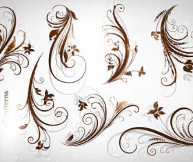 Different Patterns of floral design vector 03