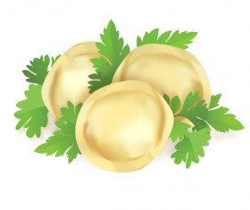 Delicious Pelmeni vector set 02