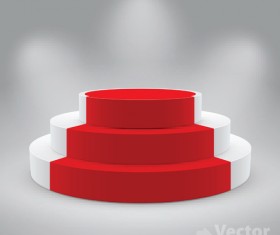 Elements of Podium background design vector 04