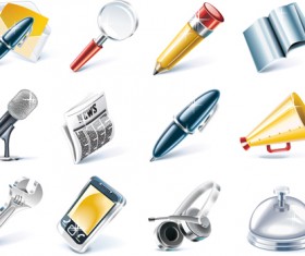 Shiny Print icon vector Collection 02