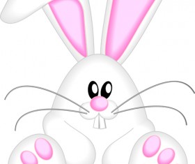 Cute Rabbits vector elements 01