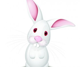 Cute Rabbits vector elements 02
