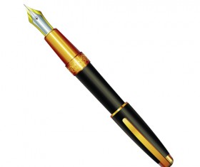 Different Realistic Pen design vector set 03