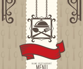 Restaurant menus design cover template vector 02