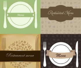 Restaurant menus design cover template vector 04