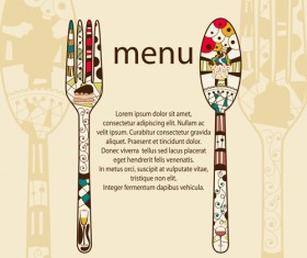 Restaurant menus design cover template vector 05