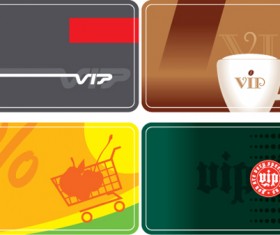 Senior Member VIP cards vector