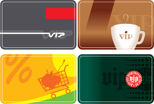 Senior Member VIP cards vector