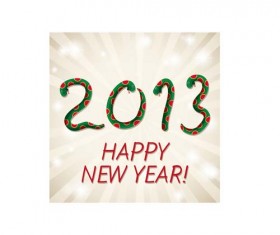 Set of 2013 year of snake design vector 11