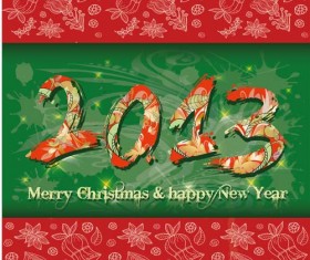 Set of 2013 year of snake design vector 16