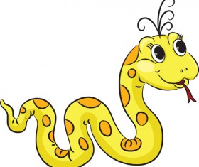 Cute Snake 2013 design elements vector material 02