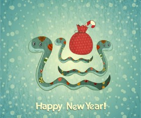 Creative Snake 2013 design elements vector 03