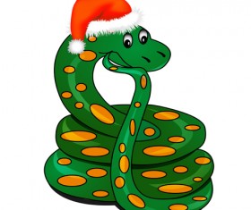 Cute Snake 2013 design elements vector material 04