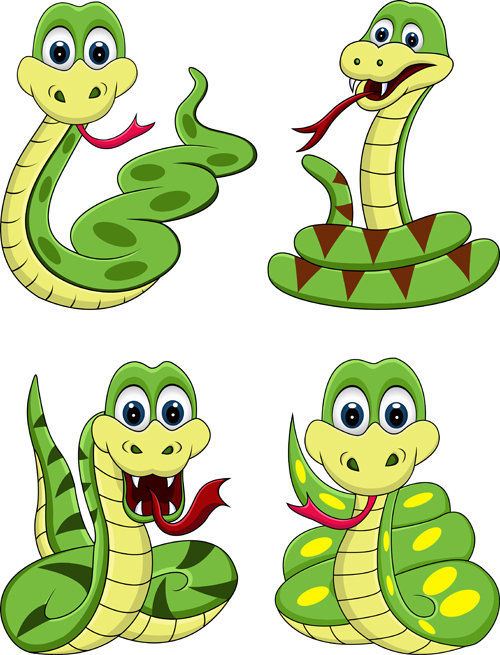 Snake 2013 year elements vector material 01