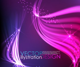 Sparkling lines Backgrounds Vector set 02