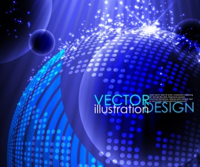 Sparkling lines Backgrounds Vector set 04