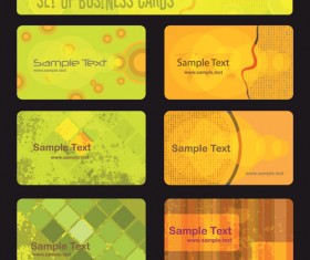 Stylish of bus ness cards set