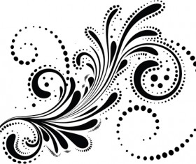 Swirls decor design vector set 05