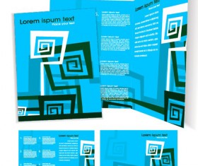 Template cover brochure design vector 01